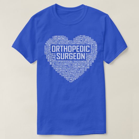 Orthopedisch chirurg hart t-shirt (Design voorkant)