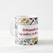 Orthopedisch chirurg medische woordspeling arts pa koffiemok (Voorkant links)