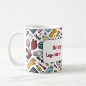 Orthopedisch chirurg medische woordspeling arts pa koffiemok (Links)