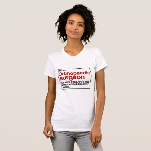 Orthopedisch chirurg t-shirt (Voorkant volledig)