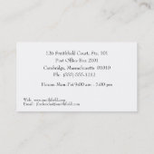 Orthopedisch chirurg Visitekaartje (Achterkant)