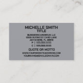 Orthopedisch chirurg zittend skelet visitekaartje (Achterkant)