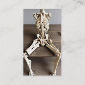 Orthopedisch chirurg zittend skelet visitekaartje (Voorkant)