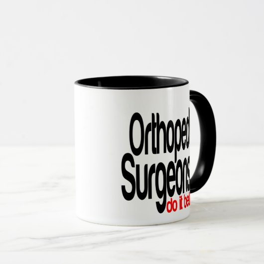 Orthopedisch chirurgen doen het beter mok (Voorkant rechts)