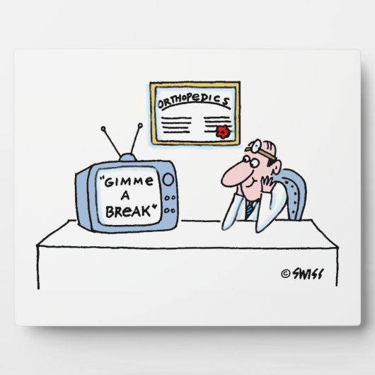 Orthopedisch chirurgische Cartoon Funny Kantoor Fotoplaat (Voorkant)