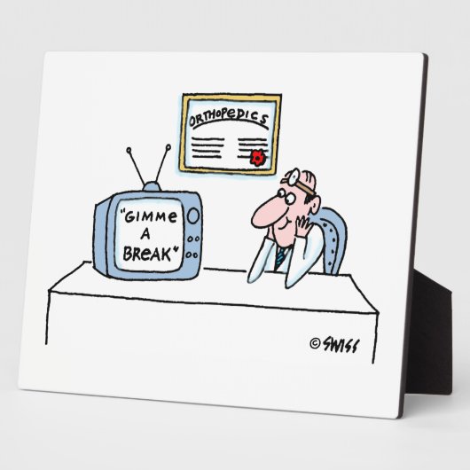 Orthopedisch chirurgische Cartoon Funny Kantoor Fotoplaat (Zijkant)