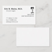 Orthopedisch chirurgische gewas visitekaartje (Voorkant / Achterkant)