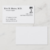 Orthopedisch chirurgische gewas visitekaartje (Voorkant / Achterkant)