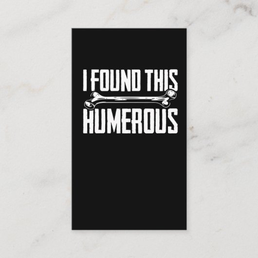 Orthopedisch chirurgische Humor Orthopedie Visitekaartje (Voorkant)