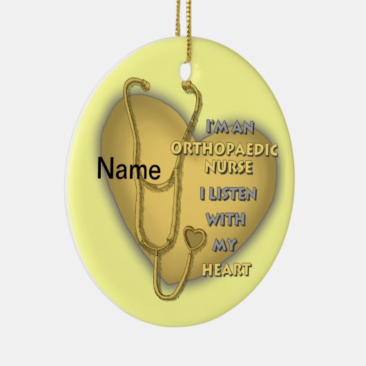 Orthopedisch geel hart keramisch ornament (Rechts)