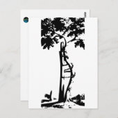 Orthopedisch gekookte boom briefkaart (Voorkant / Achterkant)