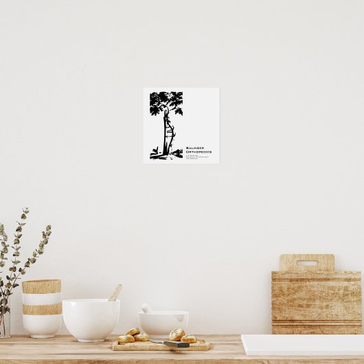 Orthopedisch gekookte boom poster (Keuken)