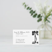 Orthopedisch gekookte boom visitekaartje (Staand voorkant)