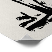 Orthopedisch gekrukte boom Cloud Faux Flannel Poster (Hoek)