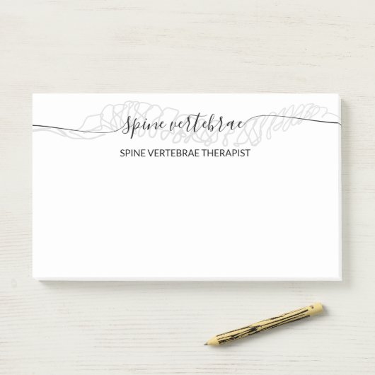 orthopedisch massagetherapeut post-it® notes (Op bureau)