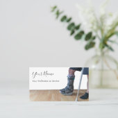 Orthopedisch materiaal en orthopedisch materiaal visitekaartje (Staand voorkant)