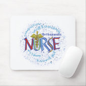 Orthopedisch Verpleegkundige Motto mousepad Muismat (Met muis)
