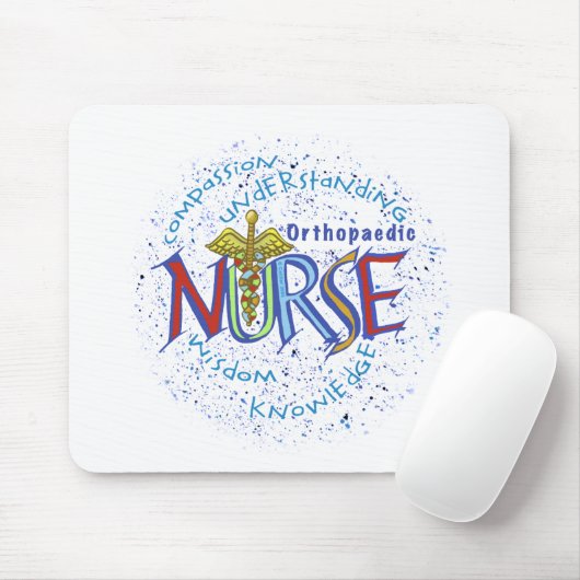 Orthopedisch Verpleegkundige Motto mousepad Muismat (Met muis)