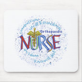 Orthopedisch Verpleegkundige Motto mousepad Muismat (Voorkant)