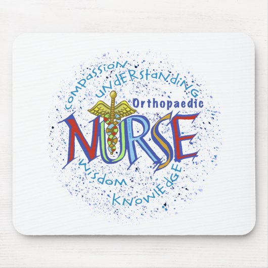 Orthopedisch Verpleegkundige Motto mousepad Muismat (Voorkant)
