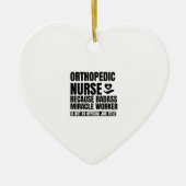 Orthopedisch verpleegkundige omdat de assistente e keramisch ornament (Voorkant)