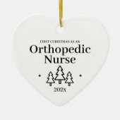 Orthopedisch Verpleegster 2024 Kerstornament Keramisch Ornament (Voorkant)
