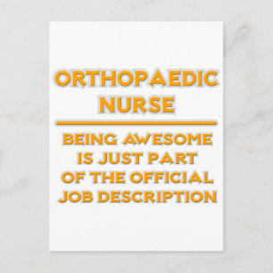 Orthopedisch verpleegster.. Taakbeschrijving Briefkaart