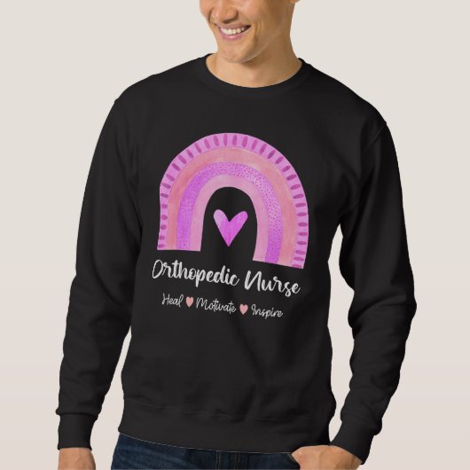 Orthopedisch zure heal motivate Inspire Boho Rainb Trui (Voorkant)