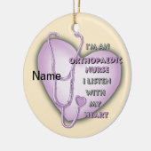 Orthopedisch zurig Paars hart Keramisch Ornament (Links)