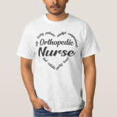Orthopedisch zurig Word Cloud T-shirt (Voorkant)
