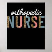 Orthopedisch zuster Leopard Cheetah Poster (Voorkant)