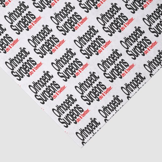 Orthopedische chirurgen doen het beter tissuepapier (Detail)