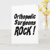 Orthopedische chirurgen rock! Wenskaart Kaart (Gele Bloem)