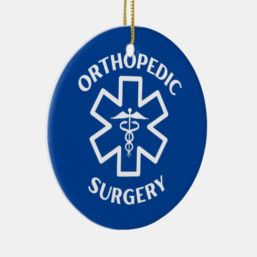 Orthopedische chirurgie Doctor Nurse Medical Caduc Keramisch Ornament (Rechts)