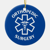 Orthopedische chirurgie Doctor Nurse Medical Caduc Keramisch Ornament (Voorkant)