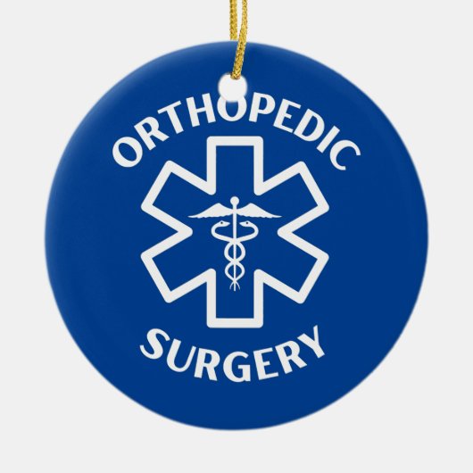 Orthopedische chirurgie Doctor Nurse Medical Caduc Keramisch Ornament (Voorkant)