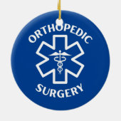 Orthopedische chirurgie Doctor Nurse Medical Caduc Keramisch Ornament (Achterkant)