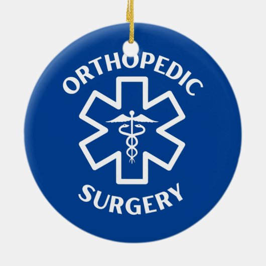 Orthopedische chirurgie Doctor Nurse Medical Caduc Keramisch Ornament (Achterkant)