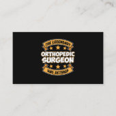 Orthopedische chirurgische ingreep Artsen Informatiekaartje (Voorkant)