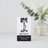 Orthopedische chirurgische ingreep Gebokeerde boom Afsprakenkaartje (Staand voorkant)