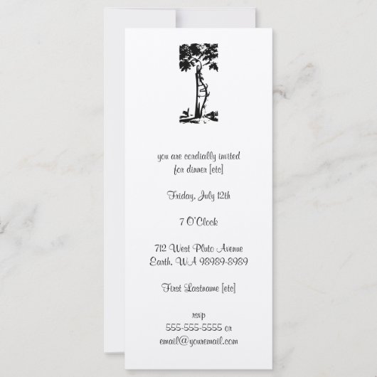 Orthopedische chirurgische ingreep Gebokeerde boom Kaart (Voorkant)