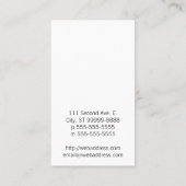 Orthopedische chirurgische ingreep Gebokeerde boom Visitekaartje (Achterkant)