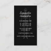 Orthopedische dokter met Black Skeleton Visitekaartje (Achterkant)