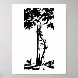 Orthopedische Kromme Boom Poster