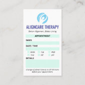 orthopedische ontwenningskliniek | Moderne afspraa Visitekaartje (Achterkant)