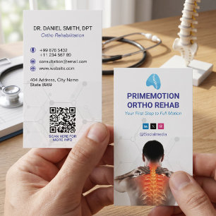 Orthopedische Revalidatiekliniek   Modern Wit Visitekaartje