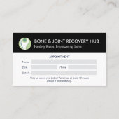 Orthopedische specialisaties | Moderne afspraak Visitekaartje (Achterkant)