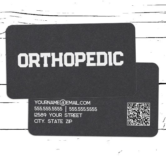 Orthopedische Spine Doctor Custom QR Visitekaartje