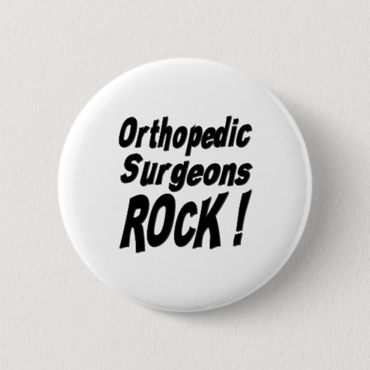 Orthopedische Surgeons Rock! Knoop Ronde Button 5,7 Cm (Voorkant)