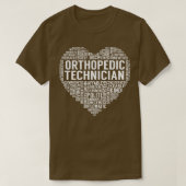 Orthopedische technicus — Hart T-shirt (Design voorkant)